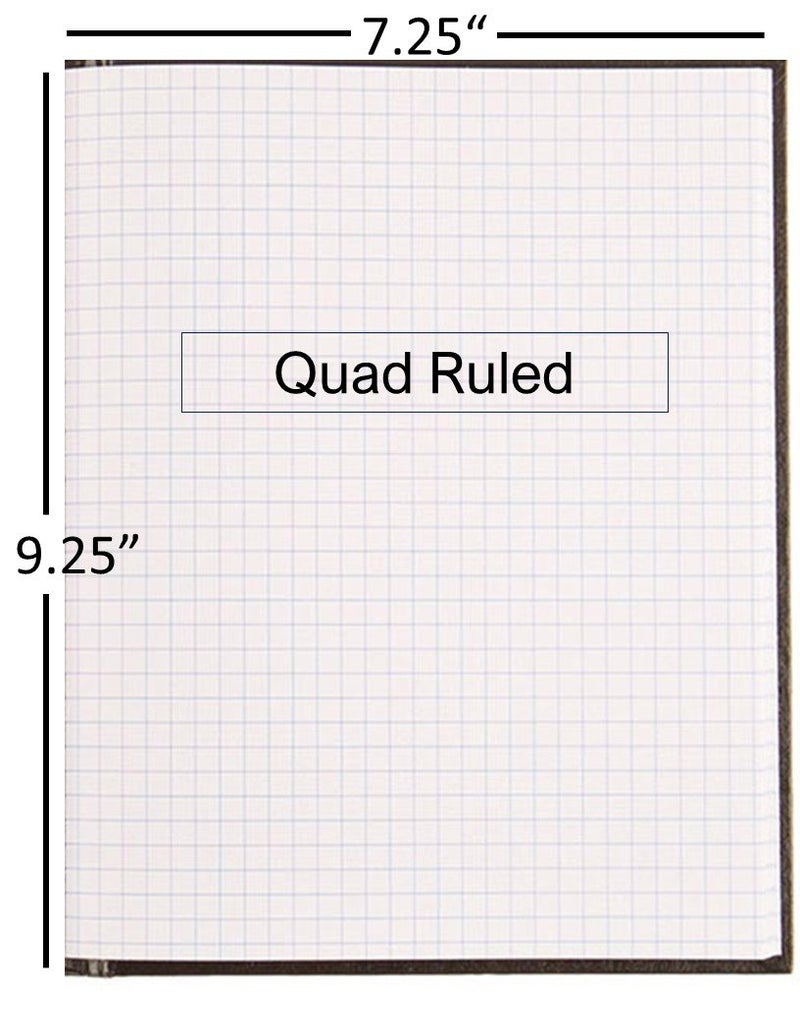 Blueline Business Notebook, 4 x 4 Quad Ruled, 9.25" x 7.25", 192 Pages (A9Q) - Image 5